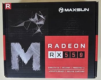 Amazon.com: maxsun AMD Radeon RX 550 4GB GDDR5 ITX Computer